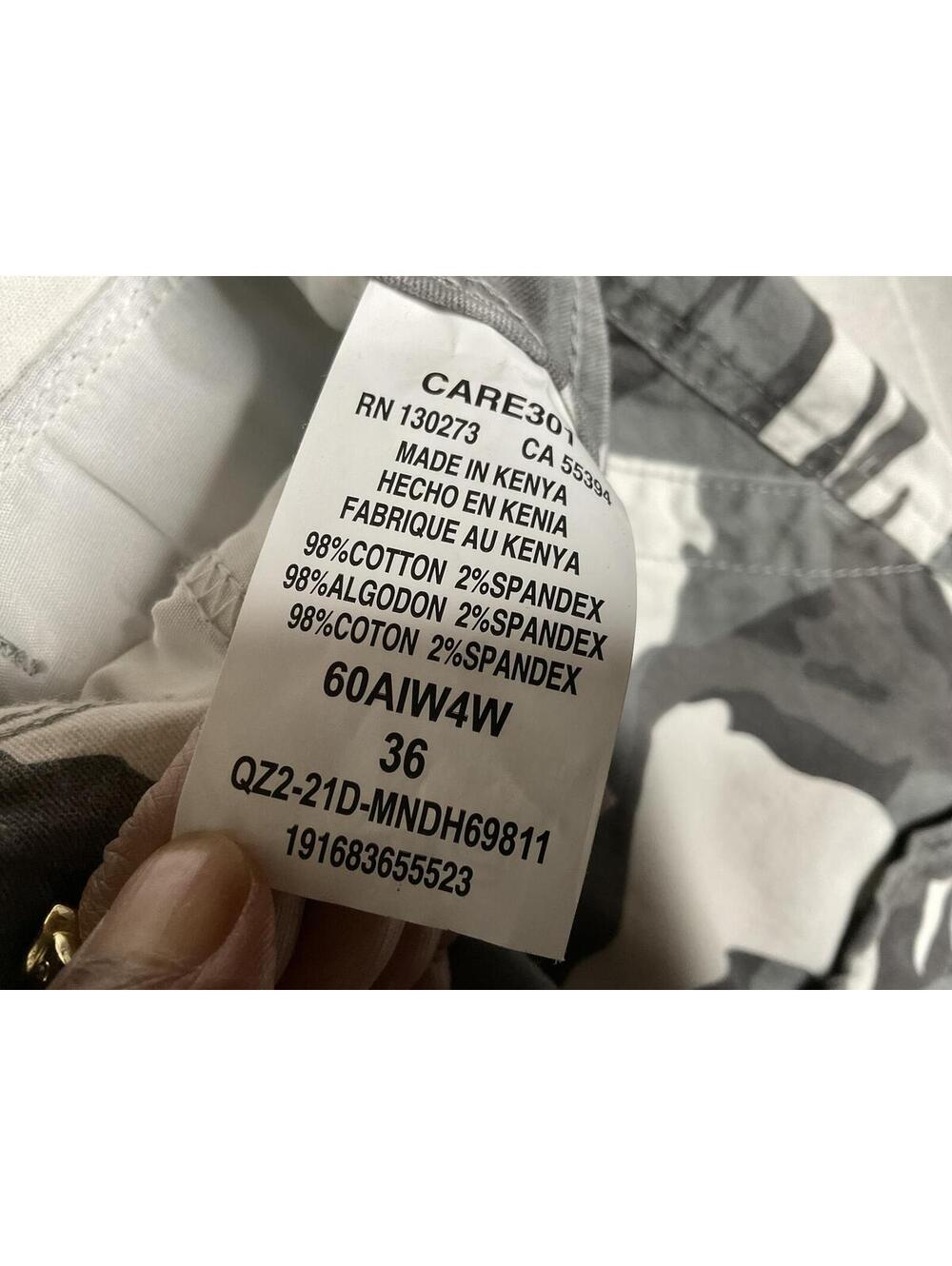 < NWT Wrangler Twill Camouflage Cargo Shorts Relaxed Fit Size 36” > - Picture 3 of 4